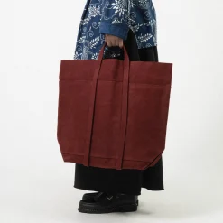 [AMIACALVA] CANVAS TOTE (T) _ BURGUNDY