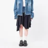 [ANDERSSON BELL] DENIM COMBINATION FAIRY SKIRT _ BLUE