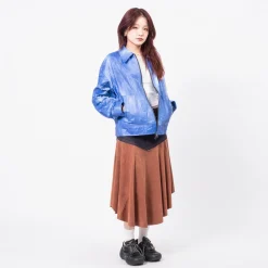 [ANDERSSON BELL] INDIGO FAUX SUEDE FAIRY SKIRT _ BROWN