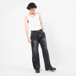 [ANDERSSON BELL] RODEO CARPENTER WIDE JEANS _ BLACK