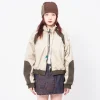[ANDERSSON BELL] SADIE COLOUR BLOCK BOMBER JACKET _ GREEN