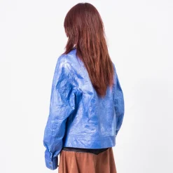 [ANDERSSON BELL] UNISEX WILSON PRINTED TYVEK JACKET _ BLUE