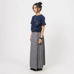 [BEAMS BOY] G.CHK KILT SKIRT _ GREY CHECK
