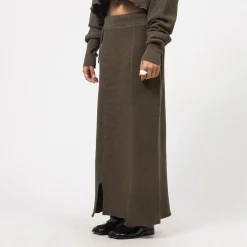 [BEAMS BOY] G.MIL KNIT SKIRT _ OLIVE