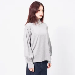 [BEAMS BOY] G.MOC/N GATHER LS _ GREY