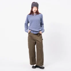 [BEAMS BOY] O.COTTON THERMAL CREW NECK LONGSLEEVE TSHIRT _ BLUE