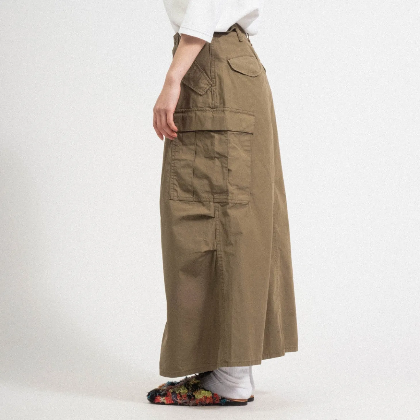 [BEAMS BOY] O.C/TYPE M-65 SKIRT _ OLIVE