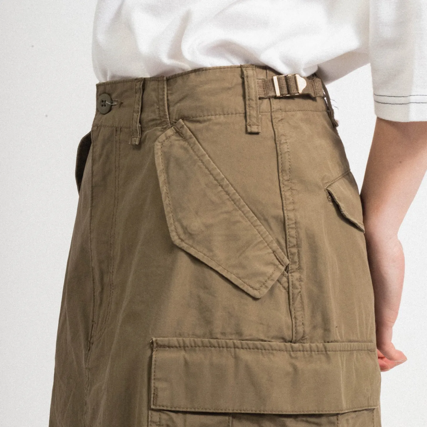 [BEAMS BOY] O.C/TYPE M-65 SKIRT _ OLIVE