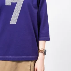 [BEAMS BOY] O.KNIT F/B3/4 _ PURPLE