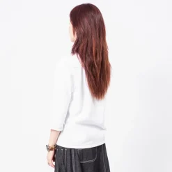 [BEAMS BOY] O.KNIT F/B3/4 _ WHITE
