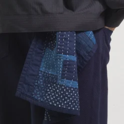 [BLUE BLUE JAPAN] WOVEN INDIGO HAND STITCHWORK PLACE MAT _ INDIGO