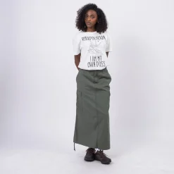 [CARHARTT] W CARGO SKIRT LONG _ DUCK GREEN RINSED