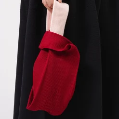 [CFCL] CF008AG158 NOTCHED RIB BAG _ MRN RED-PINK