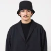 [CFCL] CF008AI148 MESH KNIT BUCKET HAT _ BLACK
