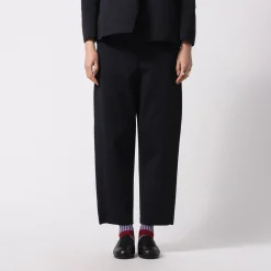 [CFCL] CF008KF104 MILAN RIB CURVED PANTS _ BLACK