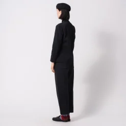 [CFCL] CF008KF104 MILAN RIB CURVED PANTS _ BLACK