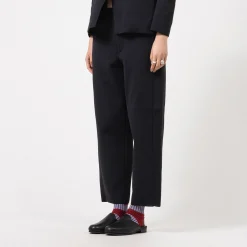 [CFCL] CF008KF104 MILAN RIB CURVED PANTS _ BLACK