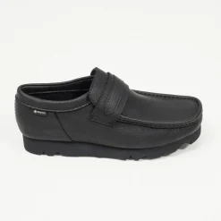 [CLARKS ORIGINALS] WALLABEE LOAFER GORE-TEX _ BLACK LEATHER