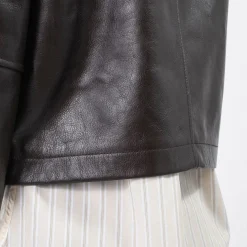 [DUNST] UNISEX CALF SKIN BLOUSON JACKET _ BROWN