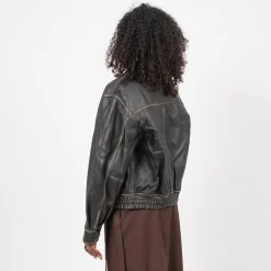 [DUNST] UNISEX LAMBSKIN BLOUSON _ BRUSHED BLACK