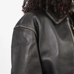 [DUNST] UNISEX LAMBSKIN BLOUSON _ BRUSHED BLACK