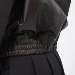[DUNST] UNISEX LAMBSKIN LEATHER BLOUSON _ BROWN