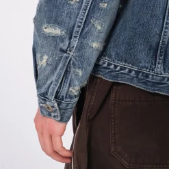 [FDMTL] JK23S DENIM HAORI JACKET 5YR WASH _ INDIGO