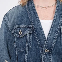 [FDMTL] JK23S DENIM HAORI JACKET 5YR WASH _ INDIGO