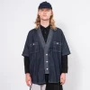 [FDMTL] SH22R DENIM HAORI S/S SHIRT RINSE _ INDIGO