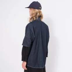 [FDMTL] SH22R DENIM HAORI S/S SHIRT RINSE _ INDIGO