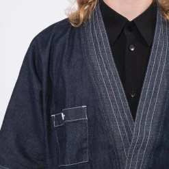 [FDMTL] SH22R DENIM HAORI S/S SHIRT RINSE _ INDIGO
