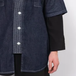 [FDMTL] SH22R DENIM HAORI S/S SHIRT RINSE _ INDIGO