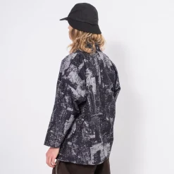 [FDMTL] TP16M BORO HAORI JACKET _ BLUE GREY