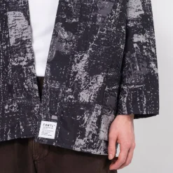 [FDMTL] TP16M BORO HAORI JACKET _ BLUE GREY