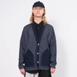 [FDMTL] TP12R HAORI CARDIGAN RINSE _ INDIGO