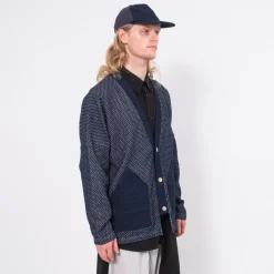 [FDMTL] TP12R HAORI CARDIGAN RINSE _ INDIGO