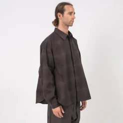 [GOOPiMADE] “GSR-01” 2-LAYER OVERSIZED SHIRT LIGHT _ MIDNIGHT