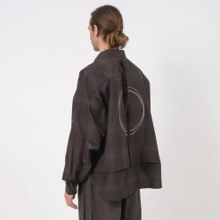 [GOOPiMADE] “GSR-01” 2-LAYER OVERSIZED SHIRT LIGHT _ MIDNIGHT