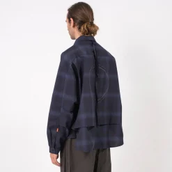 [GOOPiMADE] “GSR-01” 2-LAYER OVERSIZED SHIRT LIGHT _ BATHYAL