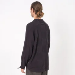 [GOOPiMADE x AES] “G.A.T-01K” CHECKERBOARD KNIT POLO SHIRT _ SHADOW