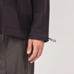 [GOOPiMADE x AES] “G.A.T-01K” CHECKERBOARD KNIT POLO SHIRT _ SHADOW