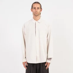 [GOOPiMADE x AES] “G.A.T-01S” D-LAYER RECONSTRUCT SHIRT _ WHITE