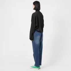 [GRAMICCI] STRETCH DENIM LOOSE TAPERED RIDGE PANT _ DARK USED