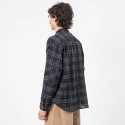 [HATCHINGROOM] ARCHIVE SHIRT V2 BOIL CHECK _ DARK NAVY