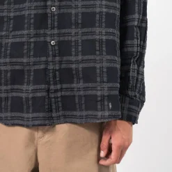 [HATCHINGROOM] ARCHIVE SHIRT V2 BOIL CHECK _ DARK NAVY