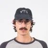 [HATCHINGROOM] BONE VTG CAP _ WASHED BLACK