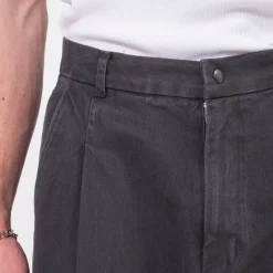 [HATCHINGROOM] DEEP PLEATS TROUSERS _ CHARCOAL