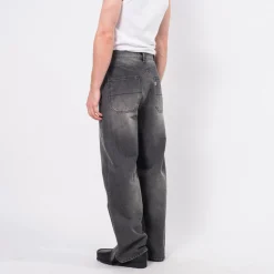 [HATCHINGROOM] FLARE BUTTON JEANS _ BLACK