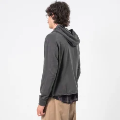 [HATCHINGROOM] VTG SILKET HOODIE _ DYED DARK GREEN