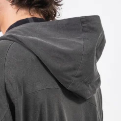 [HATCHINGROOM] VTG SILKET HOODIE _ DYED DARK GREEN